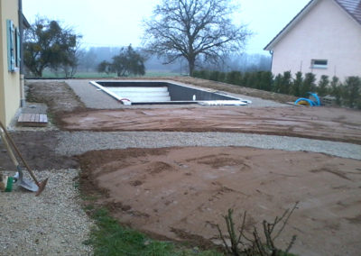 Terrassement piscine Doubes, Besancon, Saint Vit, Ornans, Baume les dames