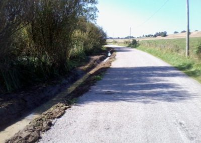 création caniveau, fossé d'évacuation des eaux pluviales dans le Doubs, Besancon, Saint Vit, Ornans, Baume les dames